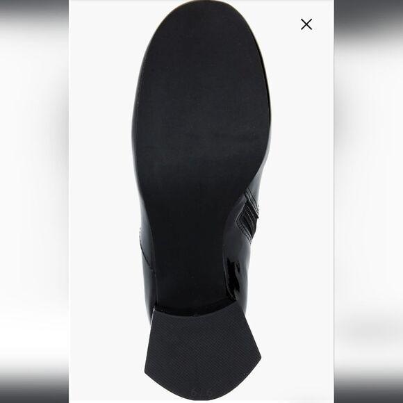 New Jeffrey Campbell Deneuve Bootie Patent Black ankle round toe heel Boot 7 - Picture 6 of 7